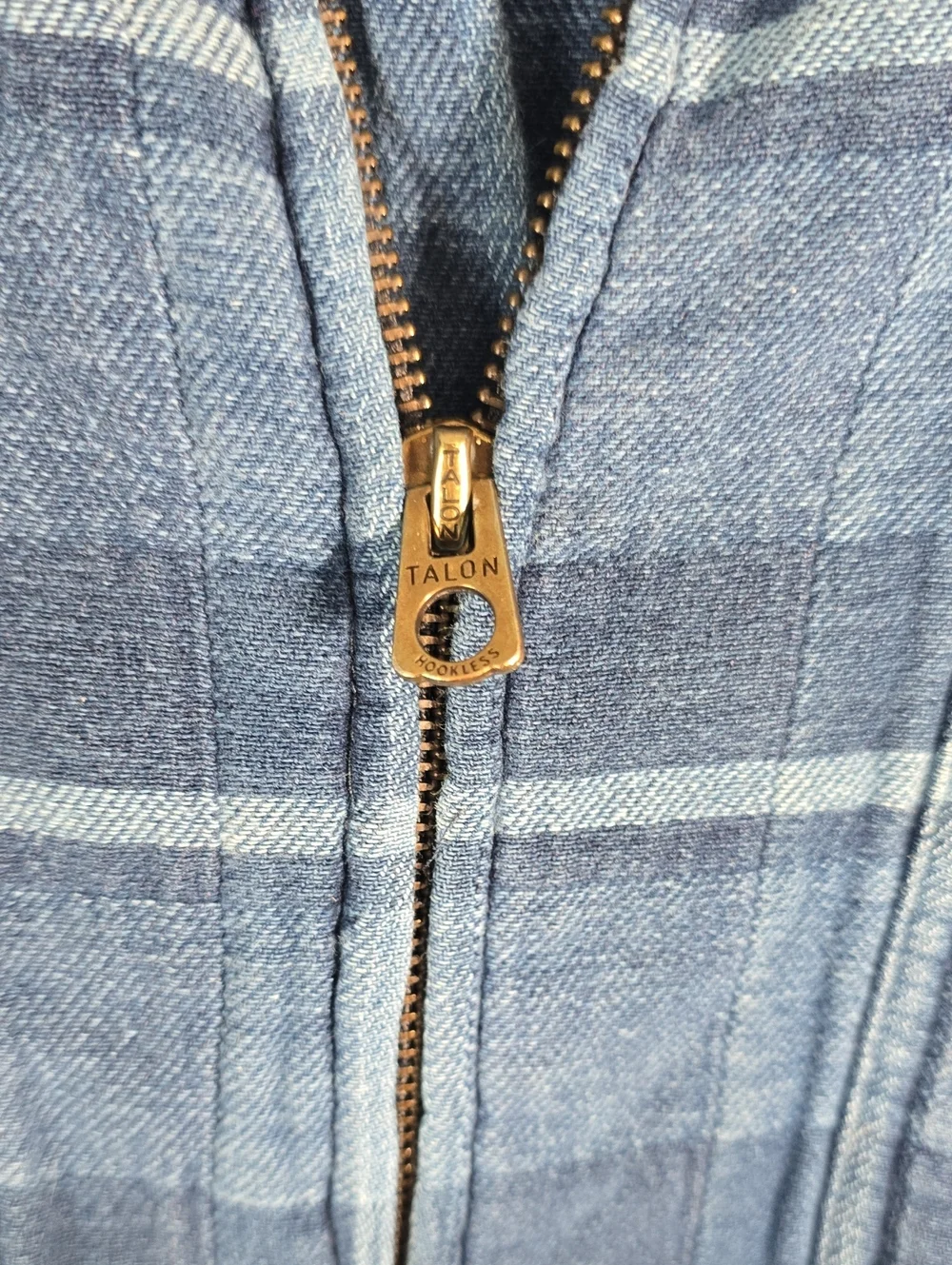 Polo by Ralph Lauren Navy & Light Blue Plaid Zip Shirt-Jacket